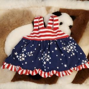 🌟 3 for $15 Deal! 🌟Baby Cat & Jack 4th July dress 3m-6m